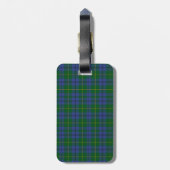 Johnston Tartan Bagagelabel (Achterkant verticaal)