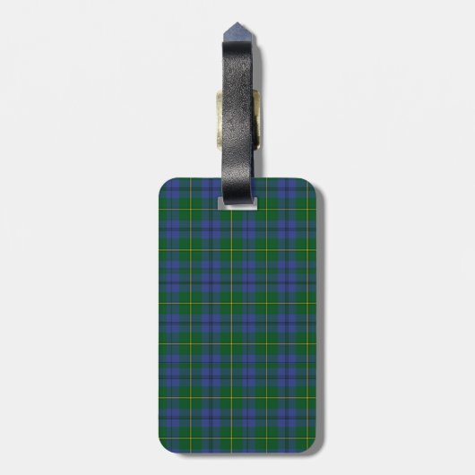 Johnston Tartan Bagagelabel (Achterkant verticaal)
