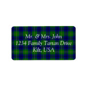 Johnston Tartan Label (Voorkant)