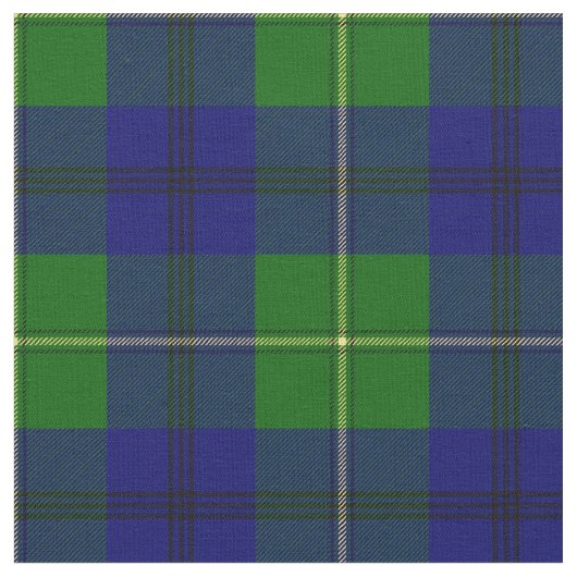Johnston Tartan Print Stof (Close Up)