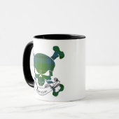Johnston Tartan Skull Mok (Voorkant links)