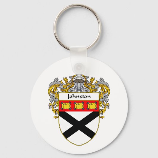 Johnston Wapenstilte/familiekust (gemanteld) Sleutelhanger (Voorkant)