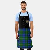 Johnstone Clan Badge & Tartan Kilt Schort (Gedragen)