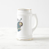 Johnstone Clan Badge & Tartan Map of Scotland Bierpul (Voorkant rechts)