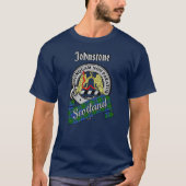 Johnstone Clan Badge & Tartan T-shirt (Voorkant)