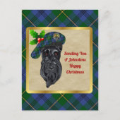 Johnstone Clan Badge & Tartankerst Briefkaart (Voorkant)