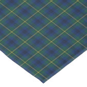 Johnstone Clan Blauw, Groen en Geel Tartan Tafelkleed (Gekanteld)