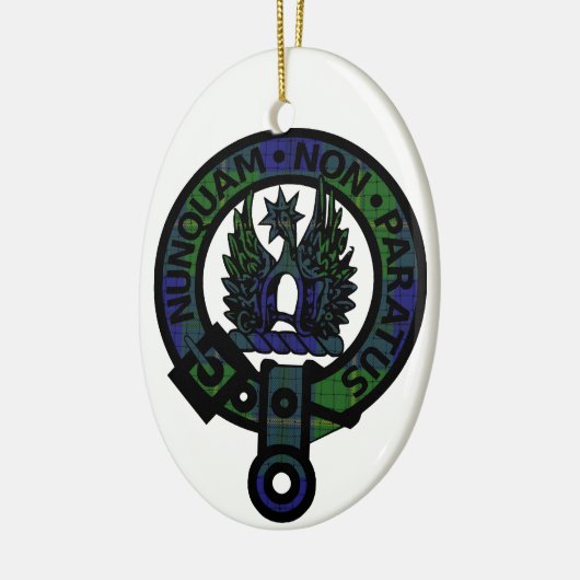Johnstone Clan Crest Keramisch Ornament (Links)