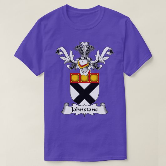 Johnstone Coat of Arms Family Crest T-shirt (Design voorkant)