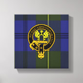 Johnstone Scottish Crest en Tartan Canvas print (Voorkant)