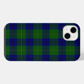 Johnstone tartan blauw groen ruit iPhone hoesje (Achterkant horizontaal)