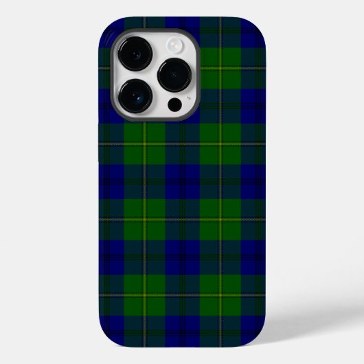 Johnstone tartan blue green plaid Case-Mate iPhone case (Achterkant)