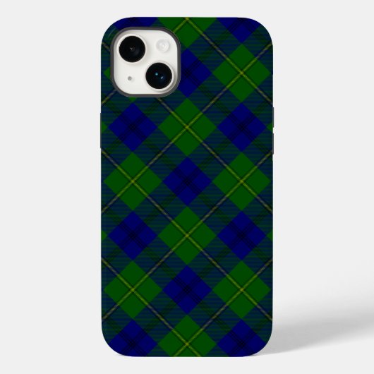 Johnstone tartan blue green plaid Case-Mate iPhone case (Achterkant)