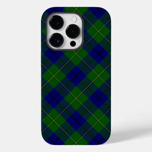 Johnstone tartan blue green plaid Case-Mate iPhone case (Achterkant)