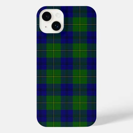 Johnstone tartan blue green plaid iPhone hoesje (Achterkant)