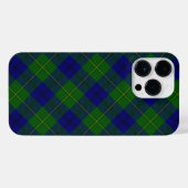 Johnstone tartan blue green plaid iPhone hoesje (Achterkant horizontaal)