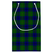 Johnstone tartan blue green plaid klein cadeauzakje (Achterkant)