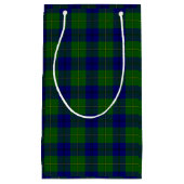 Johnstone tartan blue green plaid klein cadeauzakje (Voorkant)
