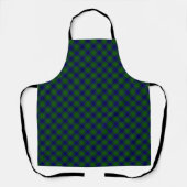 Johnstone tartan blue green plaid schort (Voorkant)
