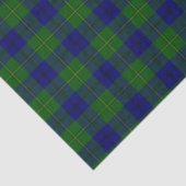 Johnstone tartan blue green plaid tissuepapier (Detail)