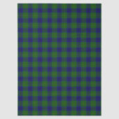 Johnstone tartan blue green plaid tissuepapier (Voorkant)