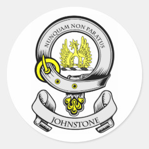 JOHNSTONE-wapenschild Ronde Sticker