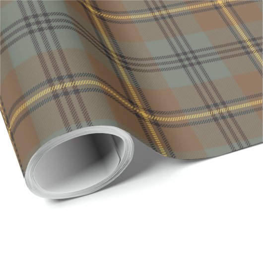 Johnstone Weathered Tartan Pset Pattern Cadeaupapier (Rol Hoek)