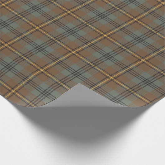 Johnstone Weathered Tartan Pset Pattern Cadeaupapier (Hoek)