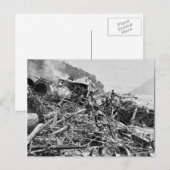 Johnstown Flood Train Wreck  1889 Briefkaart (Voorkant / Achterkant)