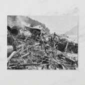 Johnstown Flood Train Wreck  1889 Briefkaart (Voorkant)