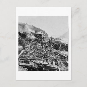 Johnstown Flood Train Wreck  1889 Briefkaart