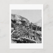 Johnstown Flood Train Wreck  1889 Briefkaart (Voorkant)
