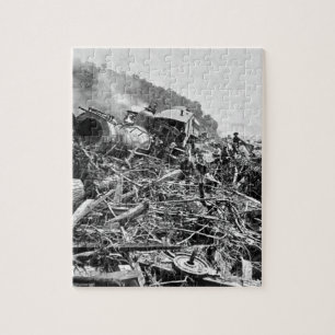 Johnstown Flood Train Wreck  1889 Legpuzzel