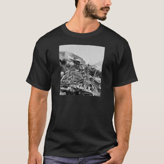 Johnstown Flood Train Wreck 1889 T-shirt (Voorkant)