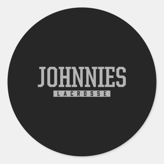 Johnstown Johnnies Lacrosse HS Ronde Sticker (Voorkant)