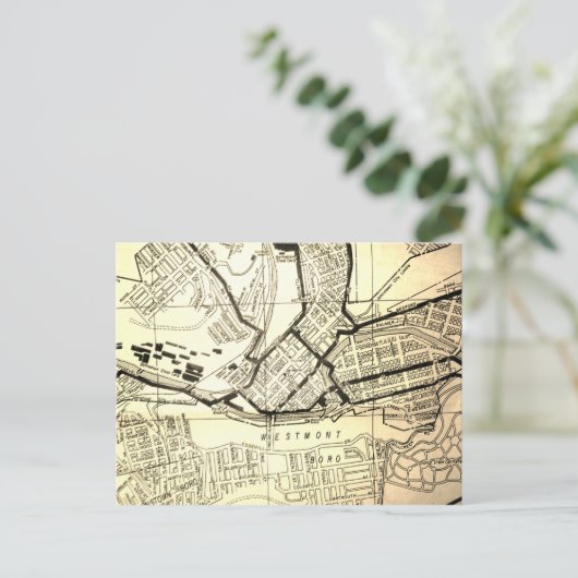 Johnstown, kaart van de PA (Staand voorkant)