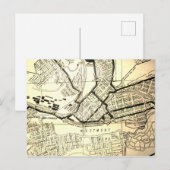 Johnstown,  kaart van de PA (Voorkant / Achterkant)