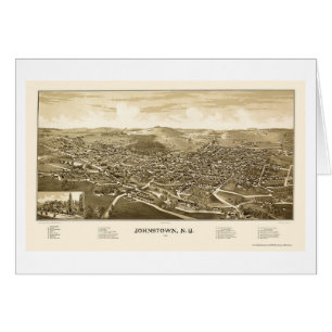 Johnstown, NY Panoramic Map - 1888