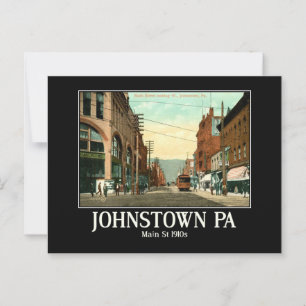 Johnstown PA Main St 1910's Briefkaart