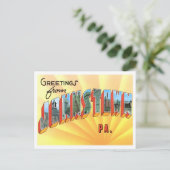 Johnstown, Pennsylvania Big Letters Briefkaart (Staand voorkant)