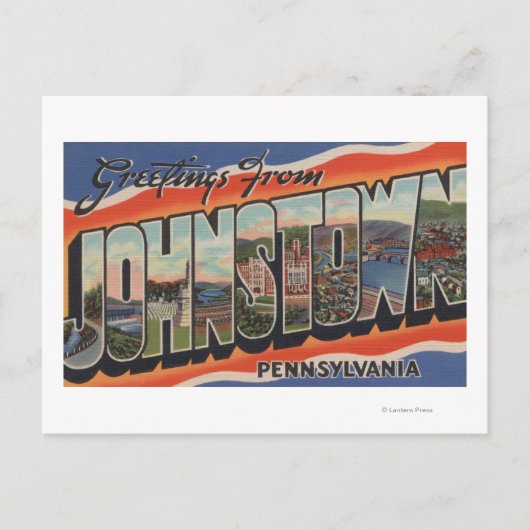 Johnstown, Pennsylvania - Grote Letter-scènes 2 Briefkaart (Voorkant)