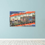 Johnstown, Pennsylvania - Grote Letter-scènes 2 Canvas Afdruk (Insitu (Houten vloer))