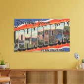 Johnstown, Pennsylvania - Grote Letter-scènes 2 Canvas Afdruk (Insitu (Woonkamer))
