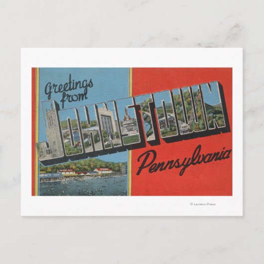Johnstown, Pennsylvania - Grote letterscènes Briefkaart (Voorkant)
