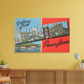 Johnstown, Pennsylvania - Grote letterscènes Canvas Afdruk (Insitu (Woonkamer))