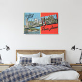 Johnstown, Pennsylvania - Grote letterscènes Canvas Afdruk (Insitu (Slaapkamer))
