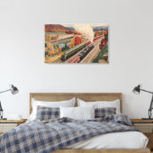 Johnstown, Pennsylvania (Handelstrainingen) Canvas Afdruk (Insitu (Slaapkamer))