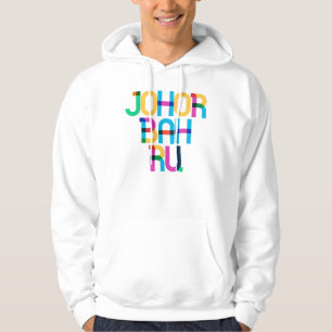 Johor Bahru Maleisië Pop Art Letters Hoodie