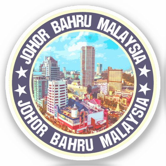 Johor Bahru Sticker (Voorkant)