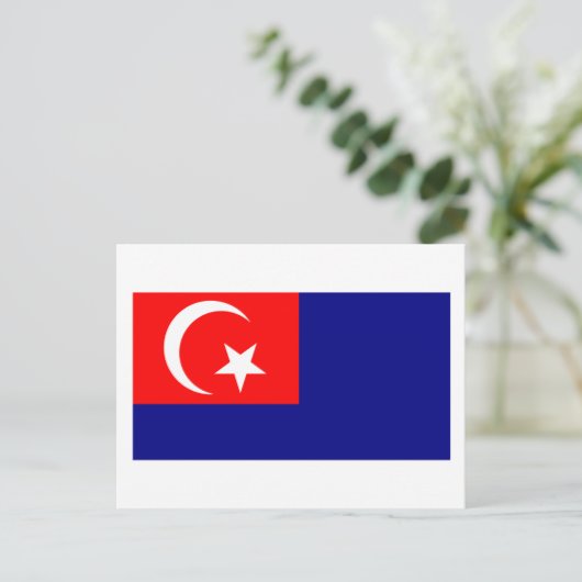 Johor flag briefkaart (Staand voorkant)